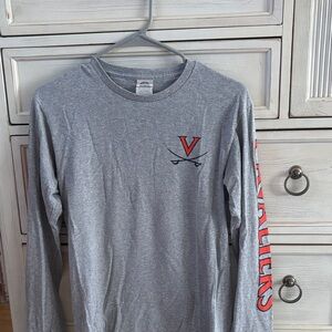 Gray Long Sleeve Virginia Cavaliers TShirt